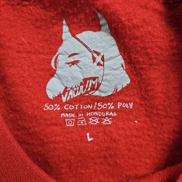 OMOCAT x Vacuumch White Widow Red Sweater Sweatshirt Size Large - Picture 8 of 8